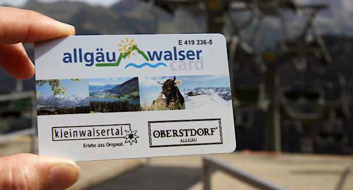 Allgäu Walser Card als Empfehlung für Urlauber
