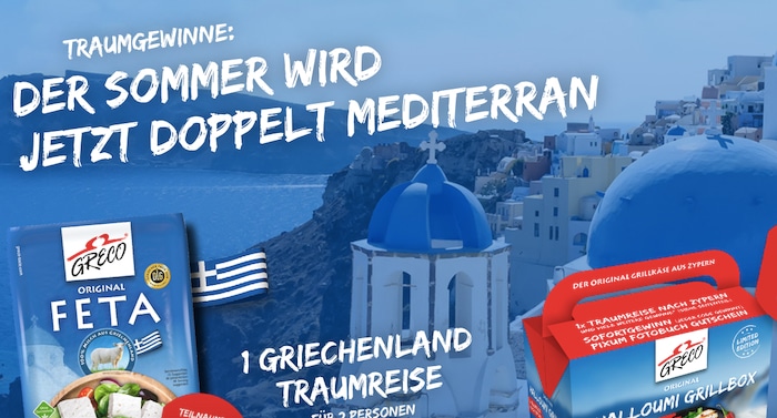 Greco Gewinnspiel: Traumreise nach Griechenland gewinnen