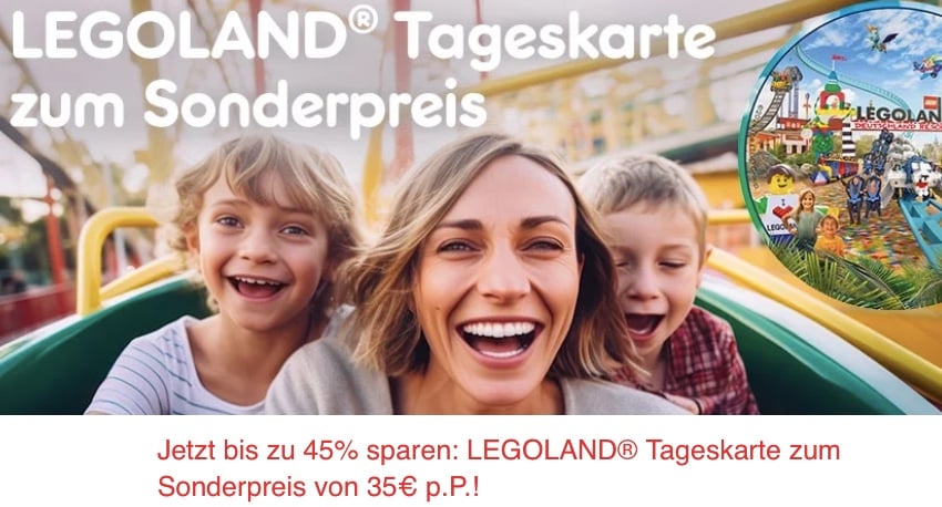 LEGOLAND Gutschein 2024 mit 45 Prozent Rabatt