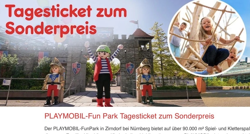 Playmobil FunPark Gutschein 2024 mit 2 Euro Rabatt