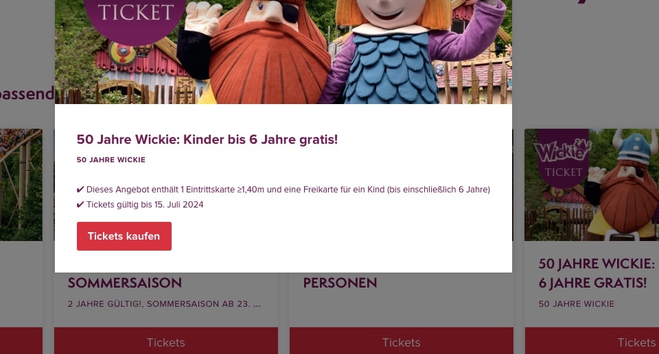 Holiday Park Gutschein Freikarte für alle Kinder bis 6 Jahre