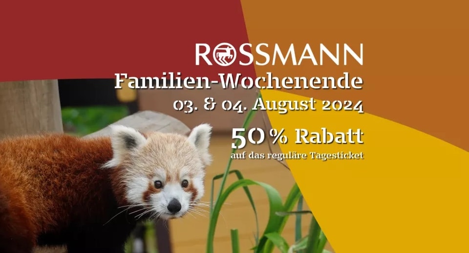 Serengeti-Park: Rossmann Familien-Wochenende mit 50 Prozent Rabatt