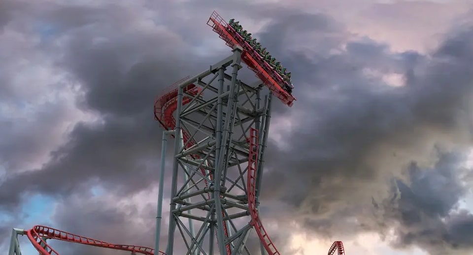 Cedar Point Tilt Coaster „Siren’s Curse“