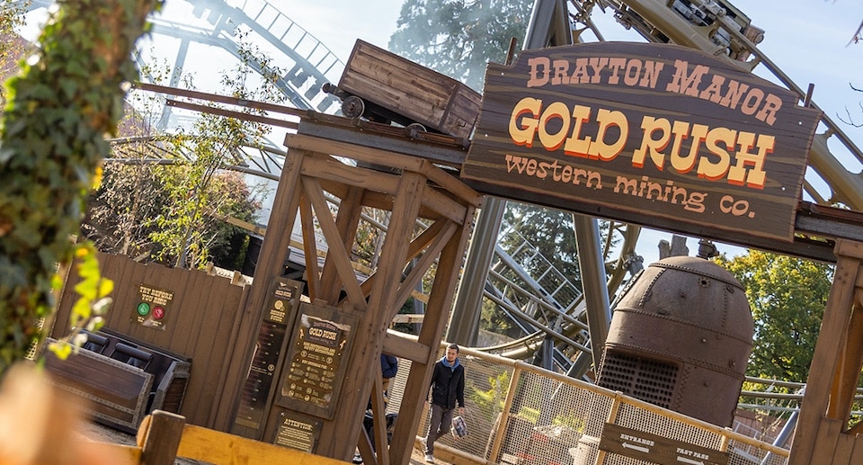 Drayton Manor Achterbahn „Gold Rush“