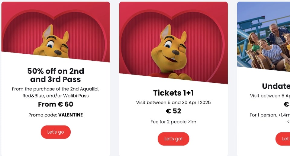Walibi Belgium 2 für 1 Gutschein 2025