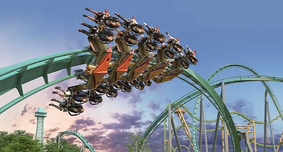 Kings Dominion Launched Wingcoaster „Rapterra“