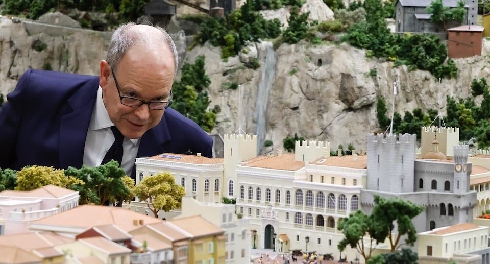 Miniatur Wunderland Fürst Albert II. Fürstin Charlène und Zwillinge Jacques und Gabriella