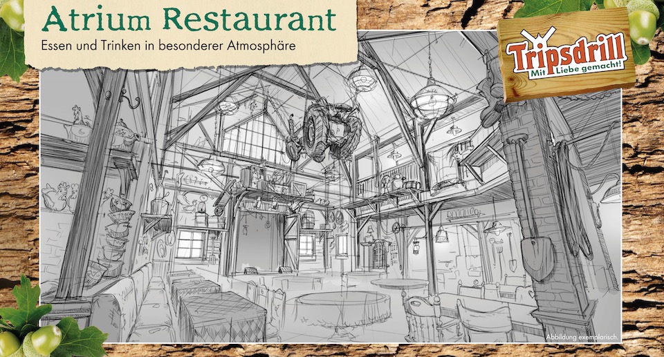 Erlebnispark Tripsdrill Erweiterung Projekt 2025 Atrium Restaurant