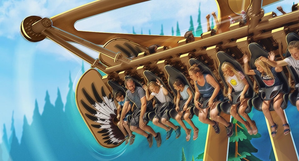 FORT FUN Abenteuerland Attraktion Wild Swing Großer Adlers freier Flug