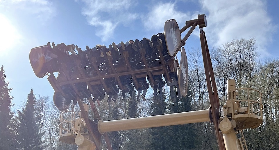 FORT FUN Abenteuerland Riesenschaukel Testfahrt