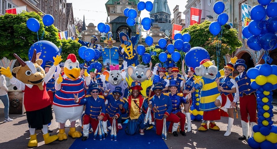 Europa-Park mit Feierlichkeiten zum Europatag am 9. Mai 2025
