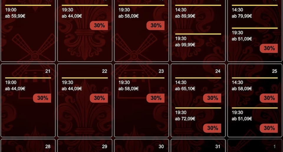 Moulin Rouge Gutschein Ticket Angebot