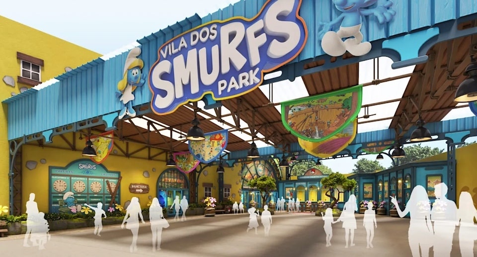 Vila dos Smurfs Park Eingangsbereich