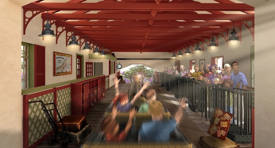 Hansa-Park Achterbahn „Cornwall Coaster“ Station