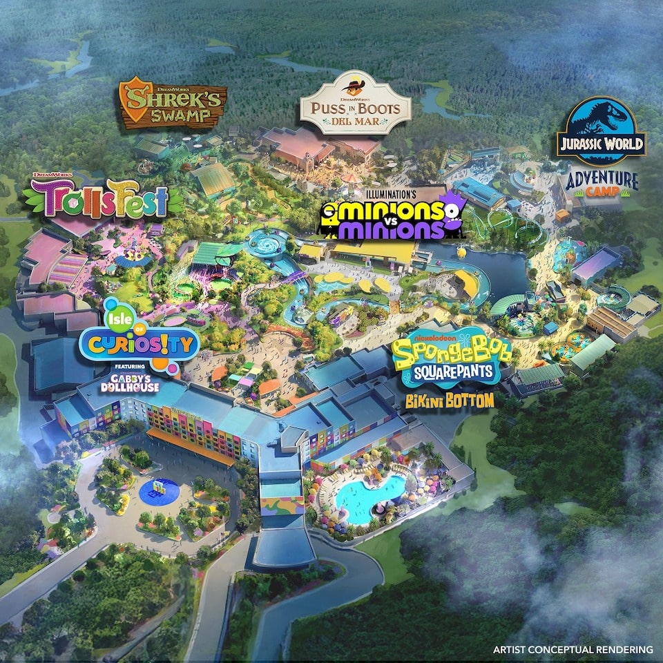 Universal Kids Resort Map