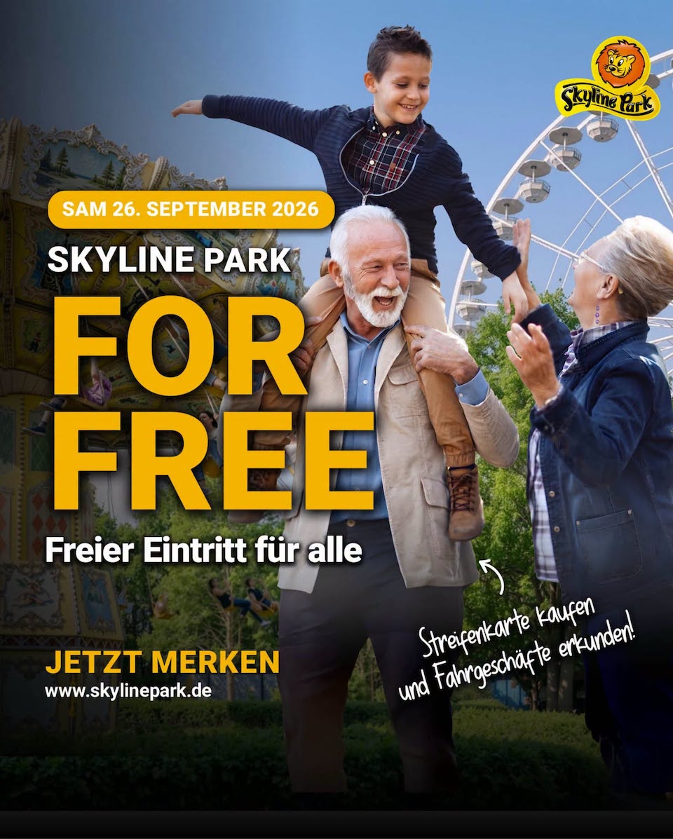 Informationen zum zweiten Aktionstag „Skyline Park for FREE“