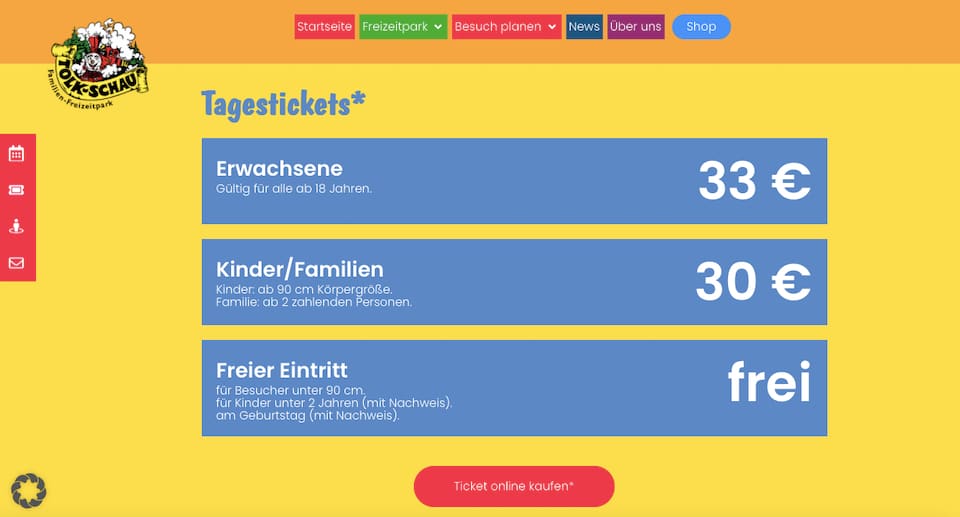 Tolk-Schau Gutschein Freikarte für alle Geburtstagskinder