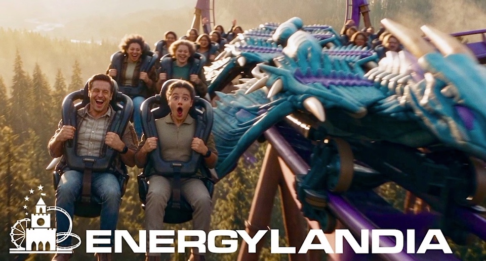 Energylandia Wing Coaster „Rokan“ Werbung