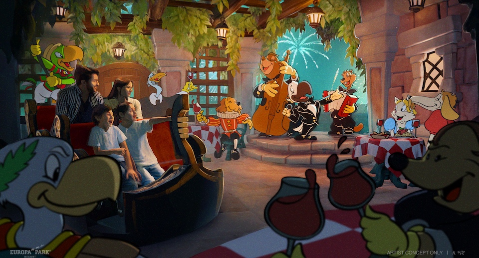 Europa-Park Neuheit Saison 2027 Gondelfahrt „Enzo’s Piccolo Mondo“ Themenbereich Italien
