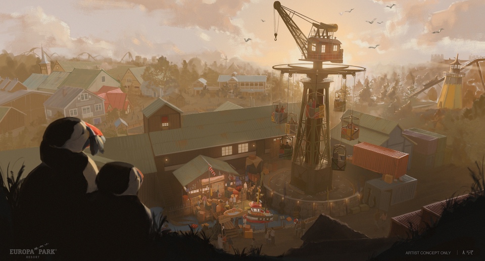 Europa-Park Neuheit Saison 2027 Turmattraktion Themenbereich Island