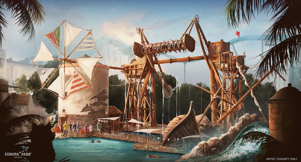 Europa-Park Neuheit Saison 2027 Wild Swing XL Themenbereich Portugal