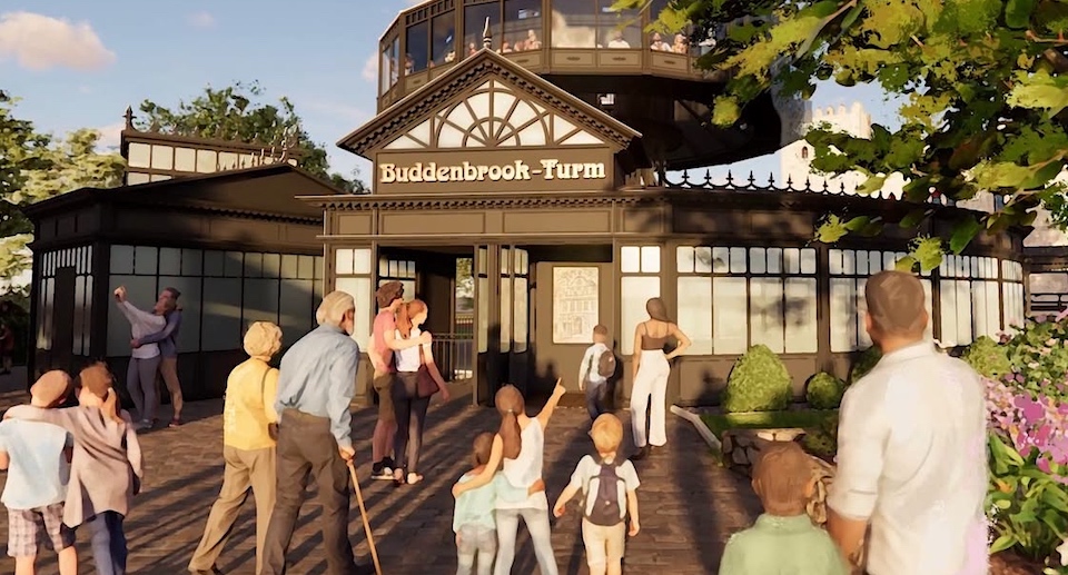 Hansa-Park kündigt Buddenbrook-Turm für Saison 2027 an